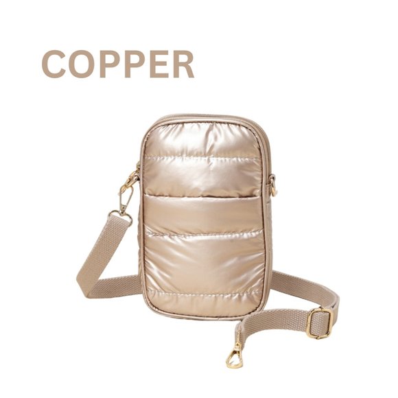 Slim Puffer Rectangle Crossbody Bag - Picture 3 of 8